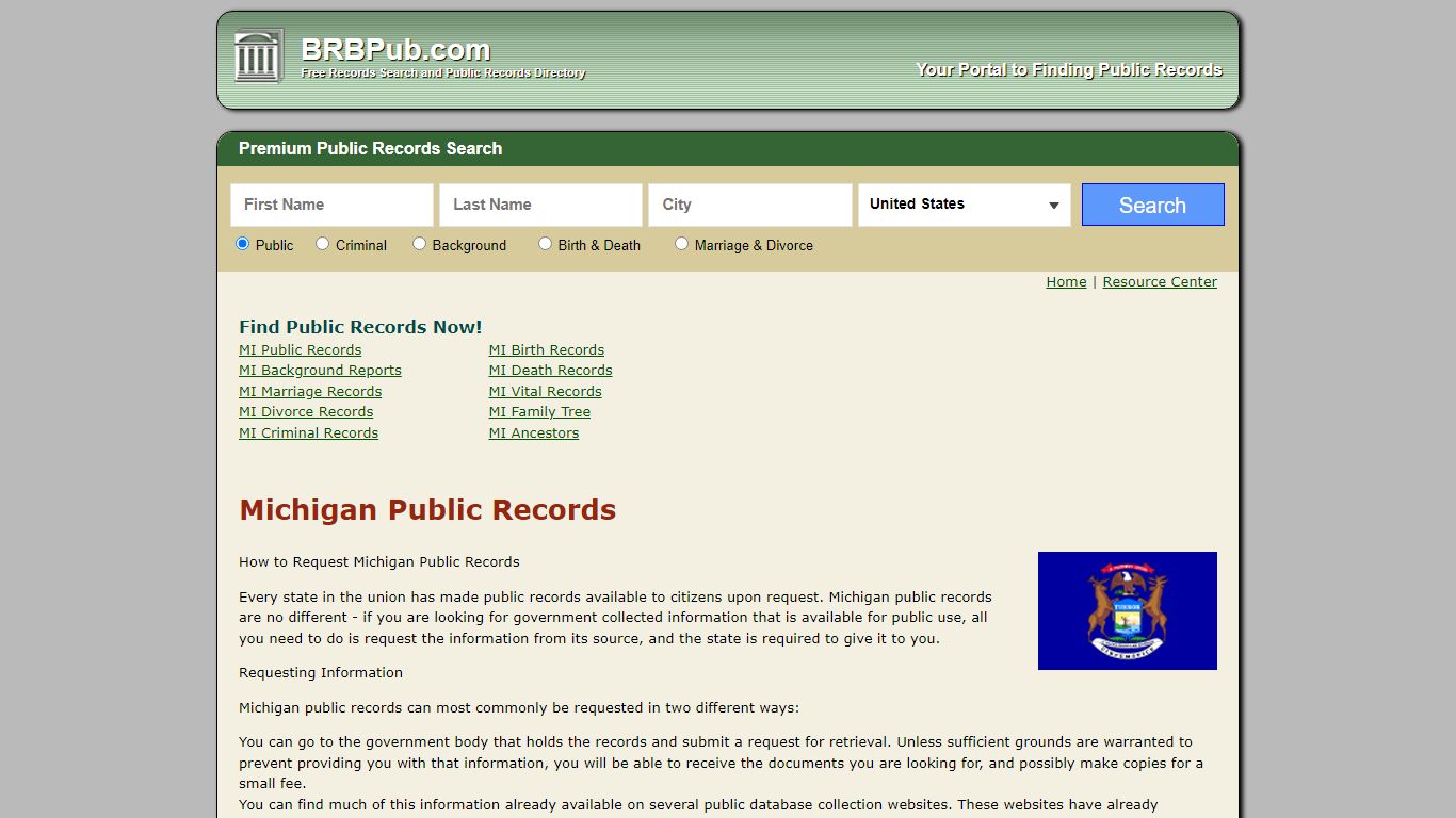 Free Michigan Public Records | Search Criminal and Civil Court Records ...