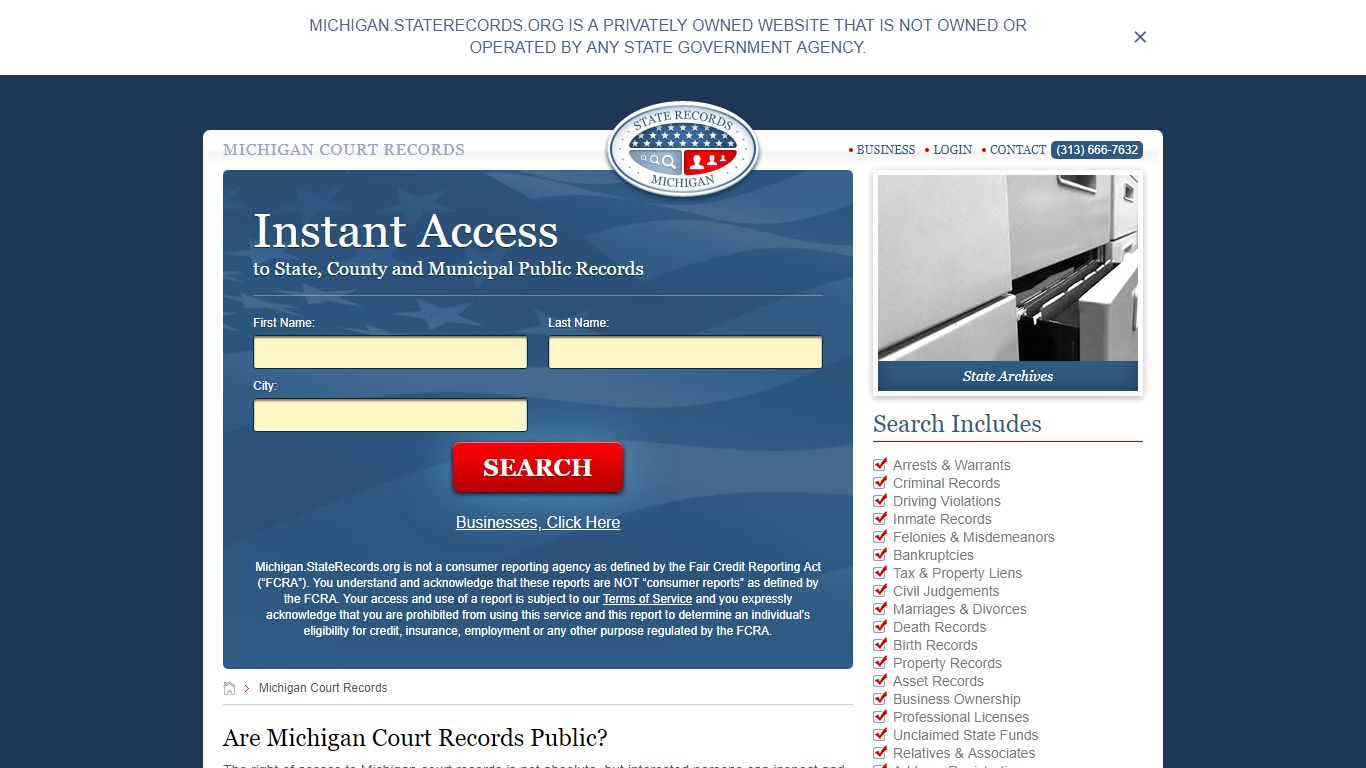 Michigan Court Records | StateRecords.org